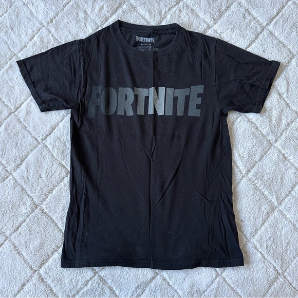 Fortnite | Black Logo Fade Short Sleeve Tee Shirt | Size Extra Small - Picture 2 of 7